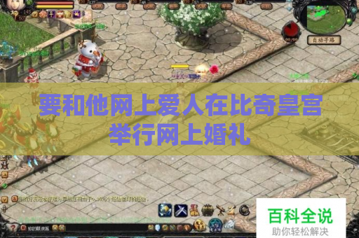 要和他网上爱人在比奇皇宫举行网上婚礼