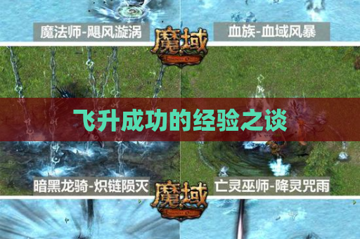 飞升成功的经验之谈