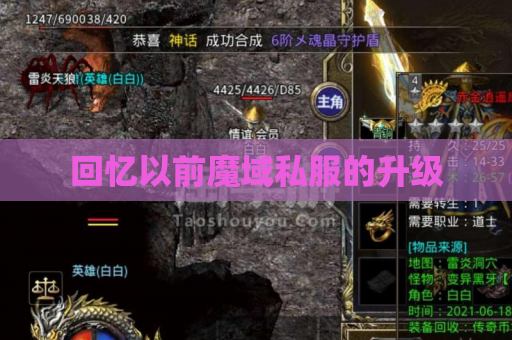 回忆以前魔域私服的升级 回忆以前魔域私服的升级