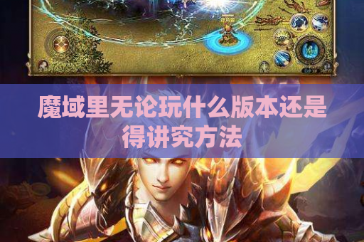 魔域里无论玩什么版本还是得讲究方法 魔域里无论玩什么版本还是得讲究方法